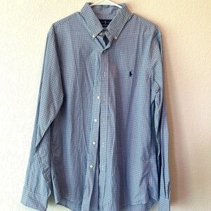 Blue Ralph Lauren dress shirt (new, never worn, large) $30